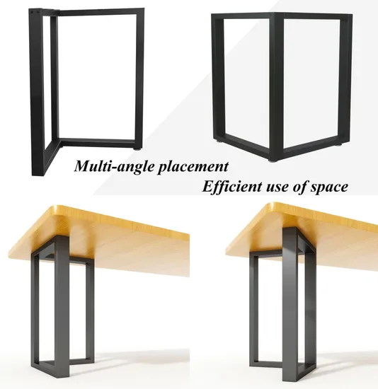 Black Steel Coffee Office Computer Desk Industrial Kitchen Table Legs