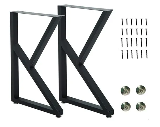 Industrial Table Legs Black Metal Furniture Legs