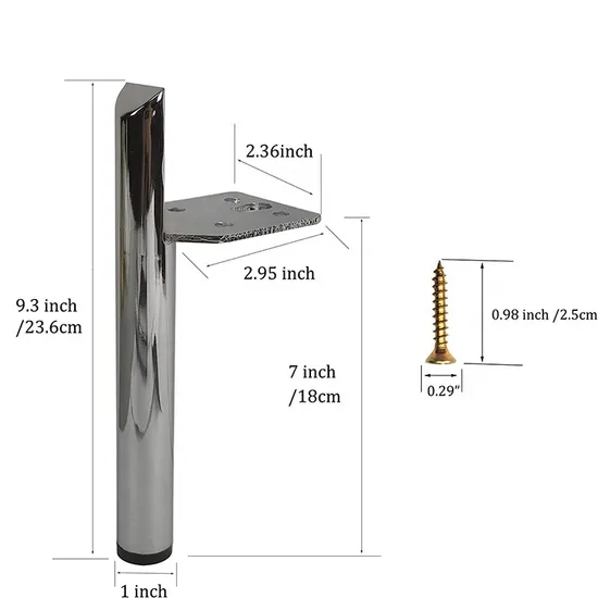 Modern Couch Legs Bed Cabinet Steel Sofa Base Legs