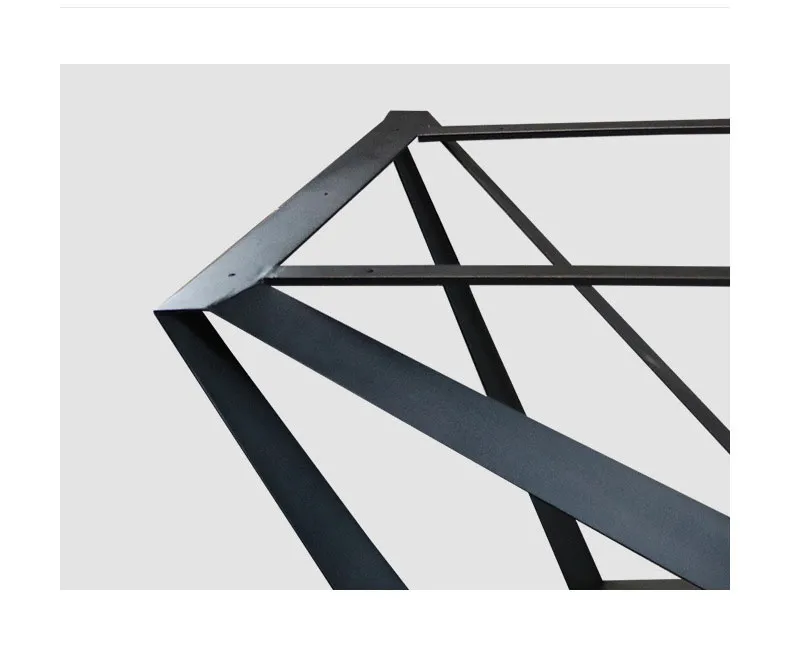 Dining Restaurant Industrial Coffee Metal Steel Dining Black Table Frame