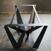 Dining Restaurant Industrial Coffee Metal Steel Dining Black Table Frame