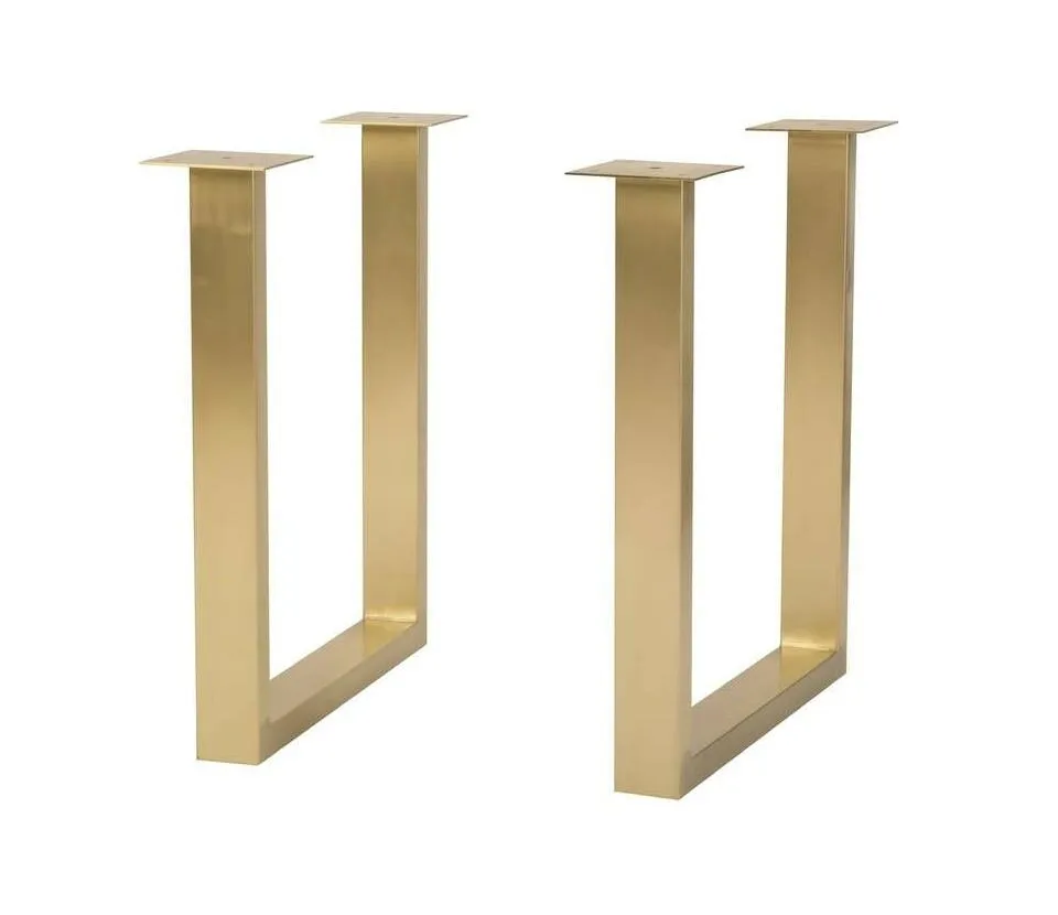Elegant Metal Dining Table Legs for Rectangular Top