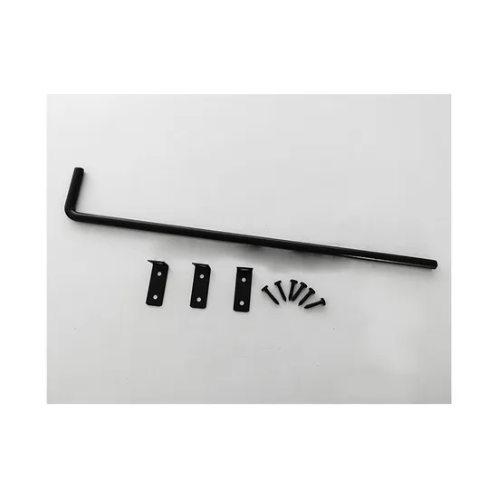 Post Latch & Strap Hinge Door Drop Rod Kit Metal Black Fence Hardware