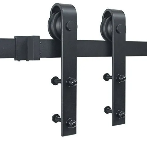 Wood Sliding Industrial Classic Strap Barn Door Hardware Kit