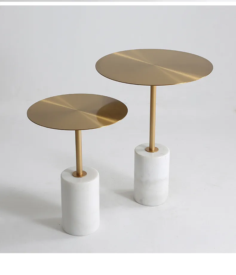 Coffee Table Balcony Living Room Small Round Table Marble