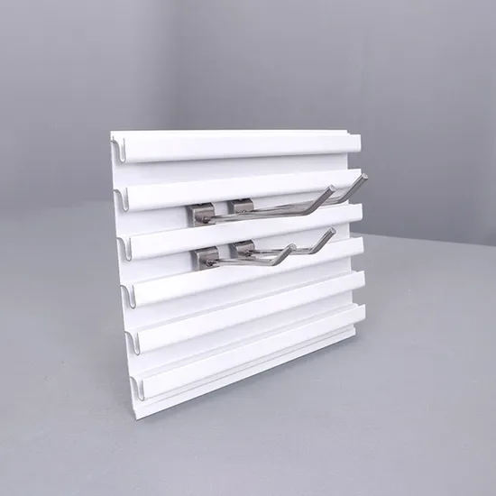Aluminum Metal Slatwall Panels Single Side Display Board Hanging