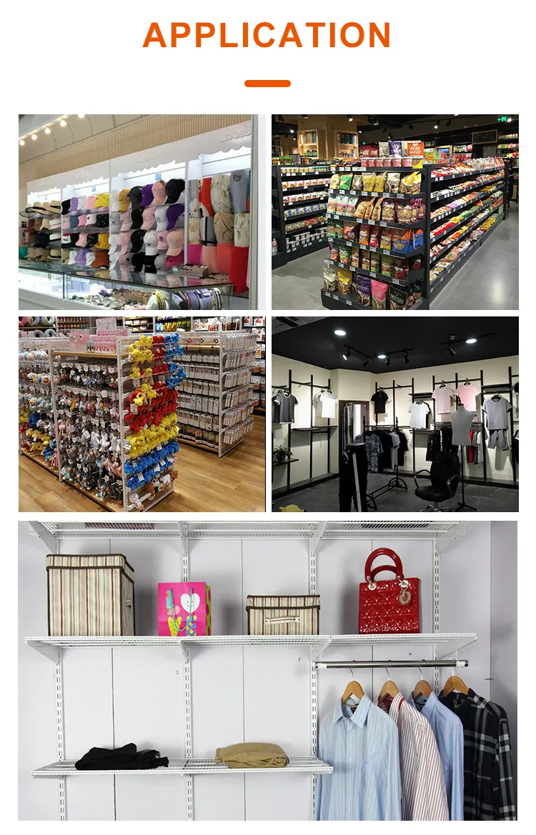 Metal Double Slotted C Channel Stores H Shape Chrome Plating AA Column