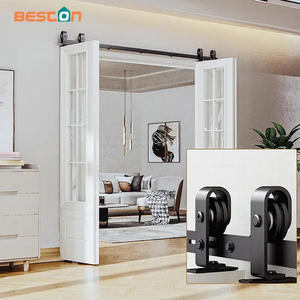 52′′ 65′′ 76′′ 84′′ Bi-Folding Barn Door Hardware Kit for 4 Doors