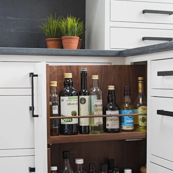 Kitchen Cabinet Drawer Stainless Steel Furniture Square Pull Black Cupboard Handles