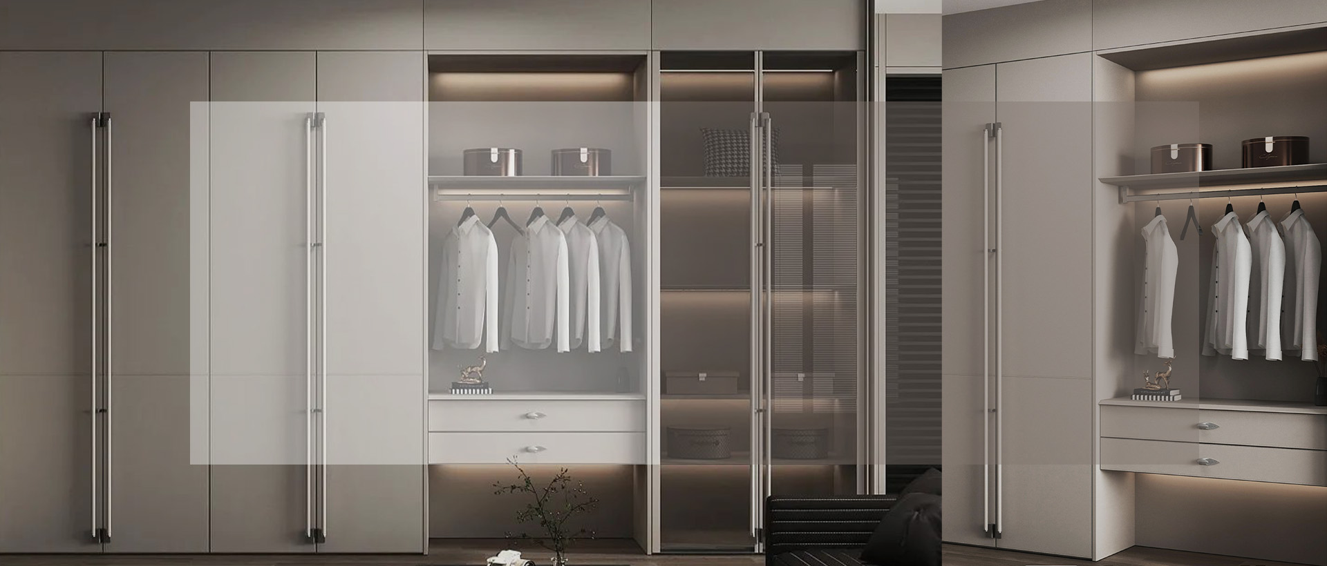Wardrobe Closet Glass Door