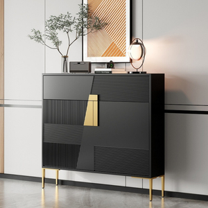 Italian Minimalist High-End Entrance Shoe Cabinet with Partition for Hallway