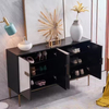 Modern Simple Solid Wood Sideboard - Multifunctional Dining Storage with 3 Drawers