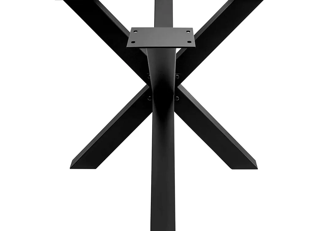 Modern X Shape Restaurant Legs Gold Steel Metal Table Bases