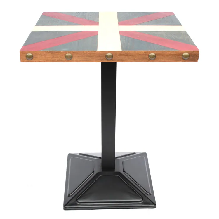 Best Selling Square Black Iron Stamping Table Base for Restaurant