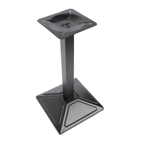 Best Selling Square Black Iron Stamping Table Base for Restaurant