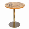 Chromed Furniture Dining Table Legs Stainless Steel Titanium Gold Round Table Base