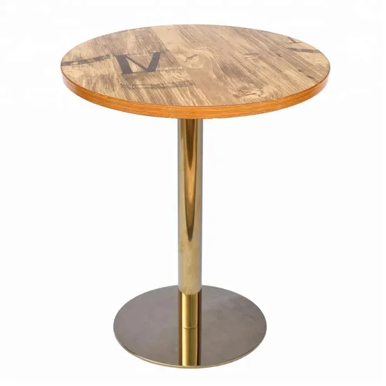 Chromed Furniture Dining Table Legs Stainless Steel Titanium Gold Round Table Base