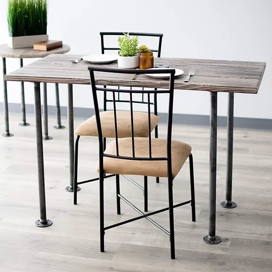 Industrial Black Iron Pipe Table Legs for Custom Vintage Tables Legs