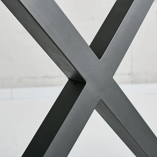 Customized Industrial Vintage Frames Metal X Shape Dining Restaurant Trestle Table Legs