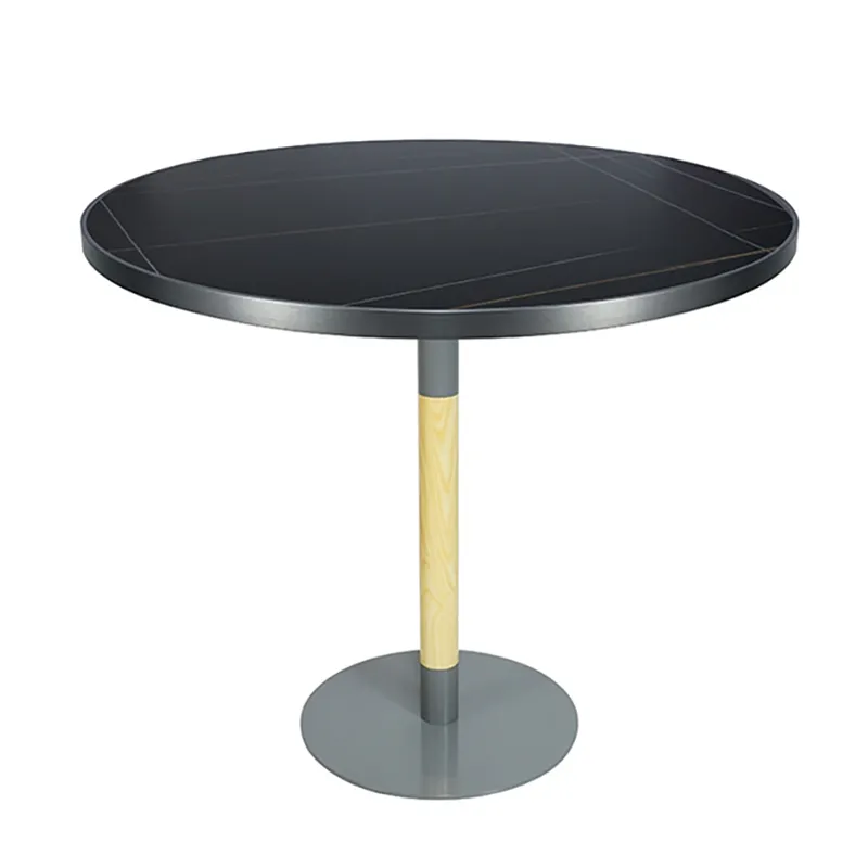 Factory Custom Sintered Tone Top Single Legs Dining Coffee Round Table