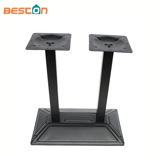 Wholesale Black Powder Coated Double Legs Table Base