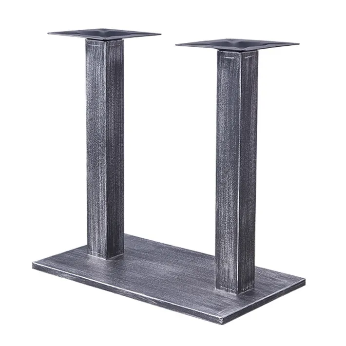 Round Restaurant X Legs Steel Cast Iron Frames Dining Metal Table Bases