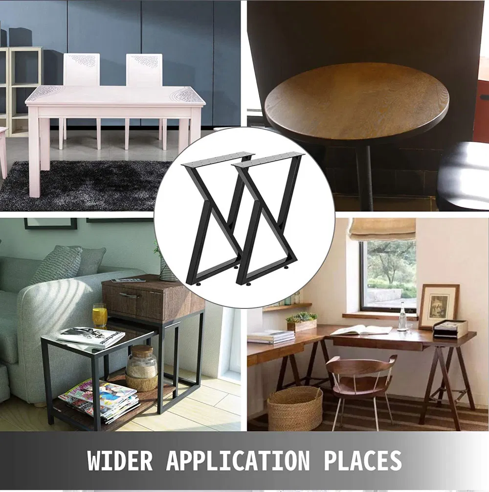 Industrial Style High Quality Set of 2 X-Type Dining Table Legs