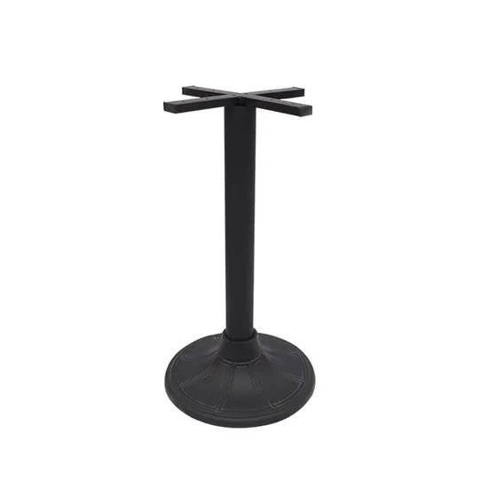 Modern Dining Room Large Pedestal Desk Metal Steel Chrome Coffee Table Base