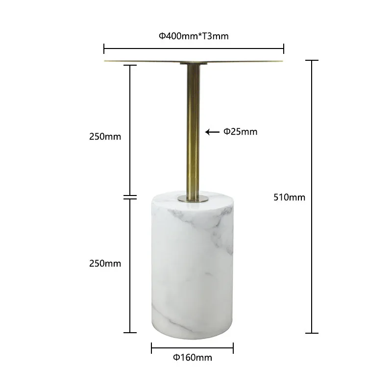 Manufacturer Luxury Marble Base Coffee Side Table Wholesale Modern End Table Guangdong