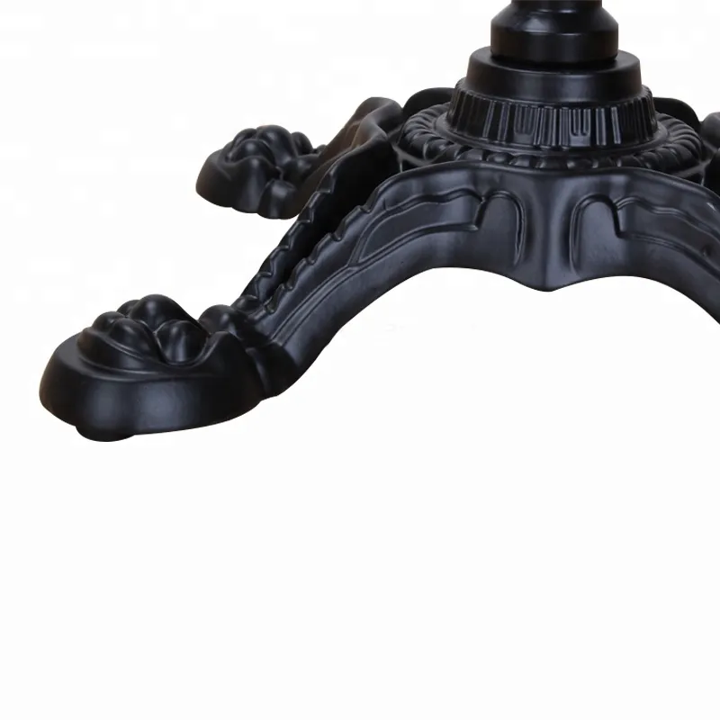 Cast Iron Powder Coated Black Dining Table Base