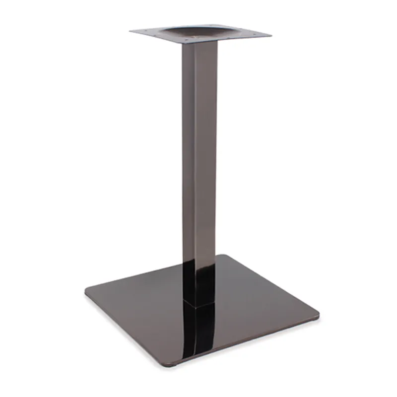 Hot Selling Square Black Iron Stamping Table Base for Restaurant