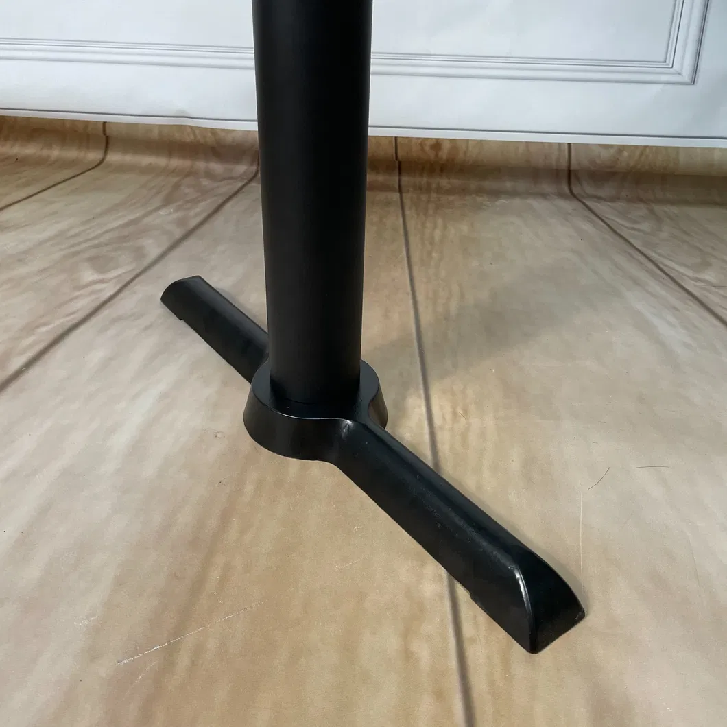 Coffee Shop Furniture Cafe Restaurant Tables Cast Iron Two Tubes Table Base