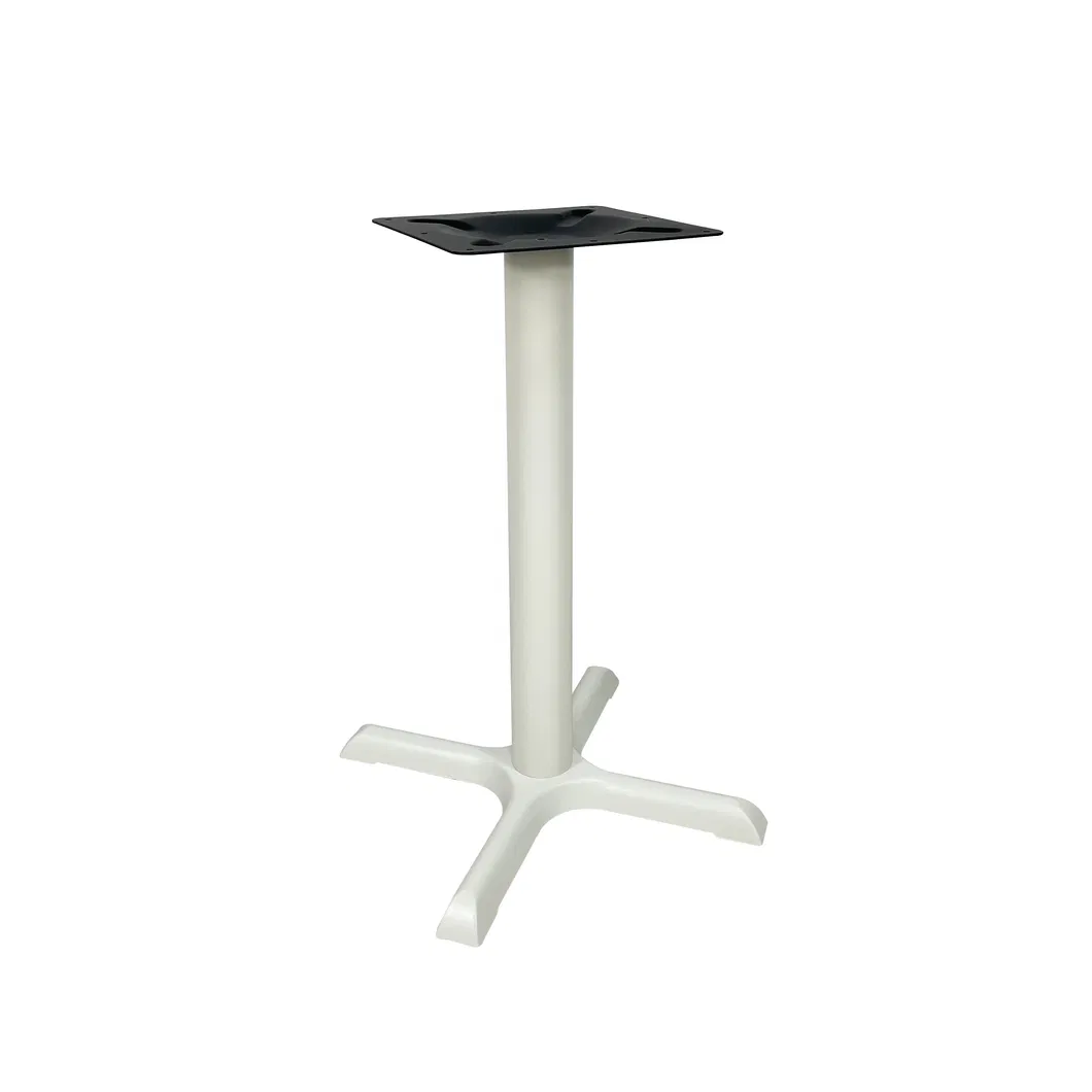 Competitive Price White Cast Iron Metal Pedestal Cross Leg Table Base