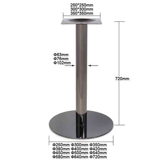 Stainless Steel Design Furniture Round Table Legs Furniture Suppliers