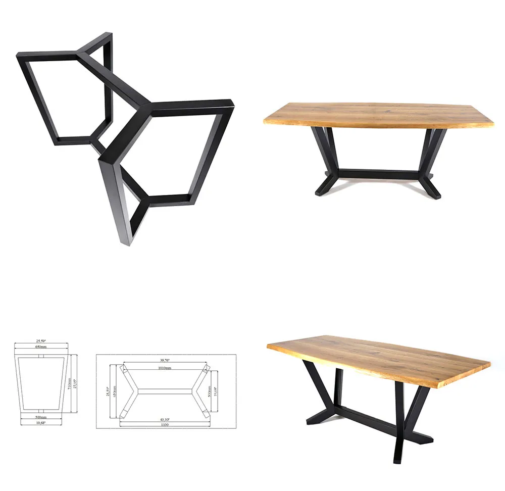 Mirrored Modern Large Pedestal Desk Metal Stainless Steel Chrome Table Base