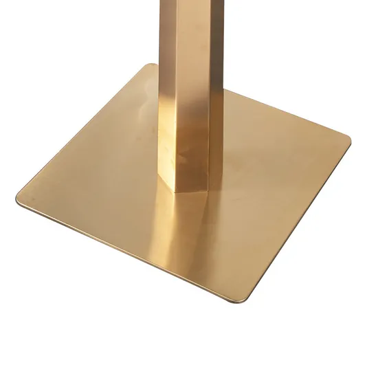 Round Furniture Restaurant Modern Stainless Steel Gold Table Base