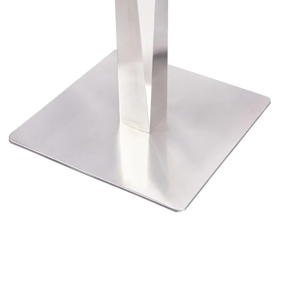Heavy Duty Square Marble Glass Industrial Furniture Base Restaurant Table Base