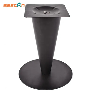 Furniture Black Powder Coated Iron Tulip Table Base for Marble Tops