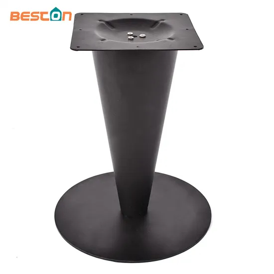 Furniture Black Powder Coated Iron Tulip Table Base for Marble Tops