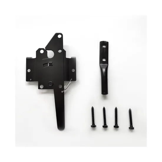 Spring Loaded Hatchet Standard Black Vinyl Adjustable Self-Locking Spring-Loaded Hatchet Gate ...