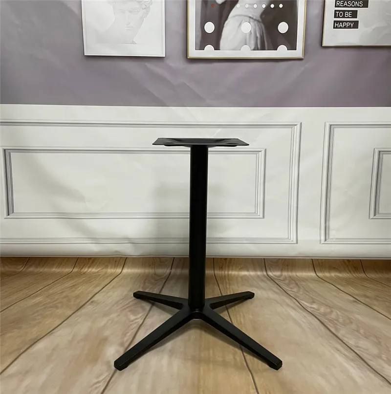 Outdoor Aluminum Alloy Table Legs Black Dining Table Base for Restaurant