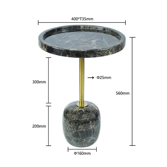 Wholesale Custom Home Furniture Nordic Small Coffee Table Marble Top Side Table