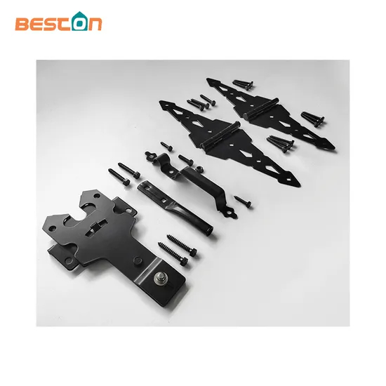 Gate Hinge Gate Latch Metal Black Wood Fence Hardware