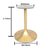New Design Titanium Gold Hairline Tulip Table Base for Dining Table