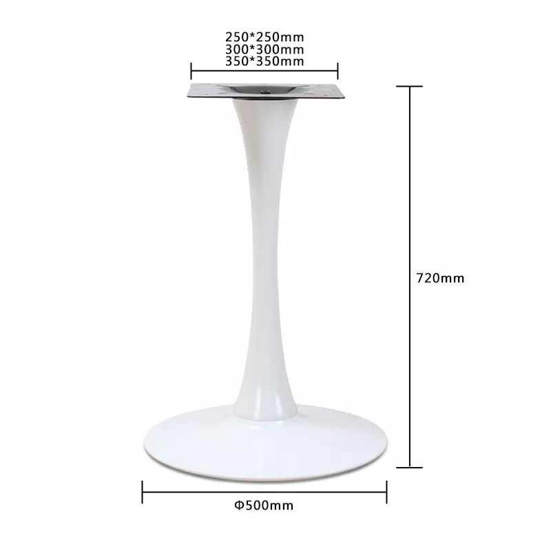 Iron Table Base Tulip Shape Dining Table Base Metal Furniture Legs