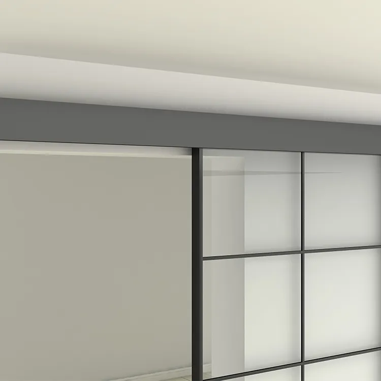 Custom Iron and Glass Sliding Barn Doors with Hardware