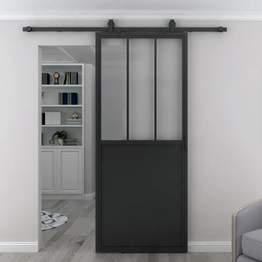 Barn Door with Glass Bedroom Room Sliding Design Barn Doors Modern House