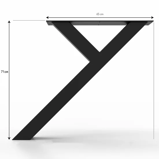 MID Century Farmhouse Y Base Metal for Wood Furniture Steel Table Legs