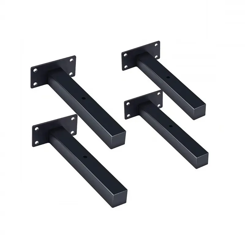 Floating Shelf Bracket Decorative Industrial Iron Black Wall Shelving Bracket