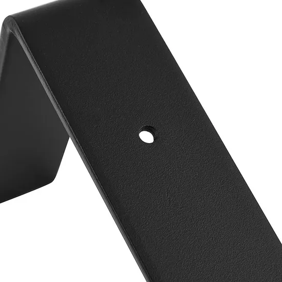 Matte Black Steel Shelf Brackets Wall Mounted Industrial Metal Shelf Brackets